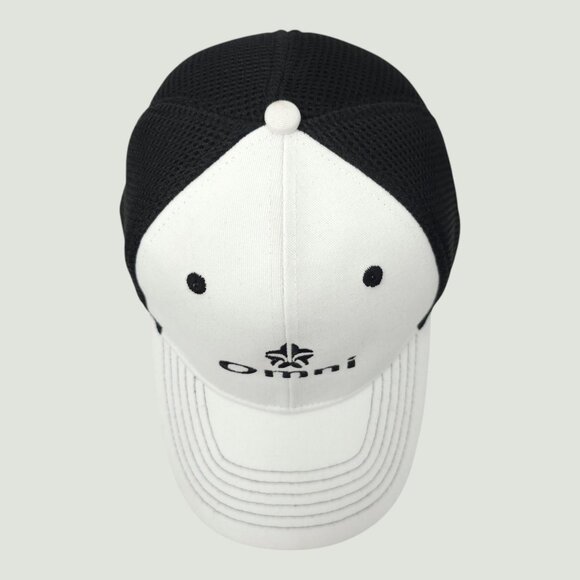 Omni Embroidered Logo Mesh Perfect Fit Fitted L/XL Cap Trucker Baseball Hat - Picture 6 of 12